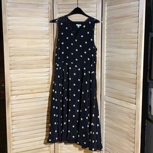 Garnet Hill silk midi dress